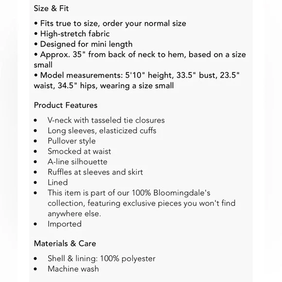 Aqua Printed Ruffle Mini Dress Brown Leopard Print Bloomingdale’s Size S - Picture 16 of 16